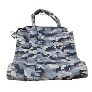 Meejune Heavy Canvas Camouflage Tote 11 X 8 X 5.5